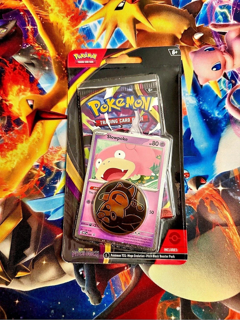 Pokemon Pitch Black Single Pack Blister [Slowpoke] new